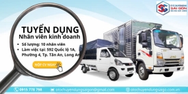 TUYỂN DỤNG NHÂN VIÊN KINH DOANH - CHI NHÁNH LONG AN